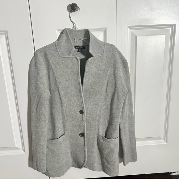 J. Crew Light Gray Knit Blazer - Picture 2 of 7